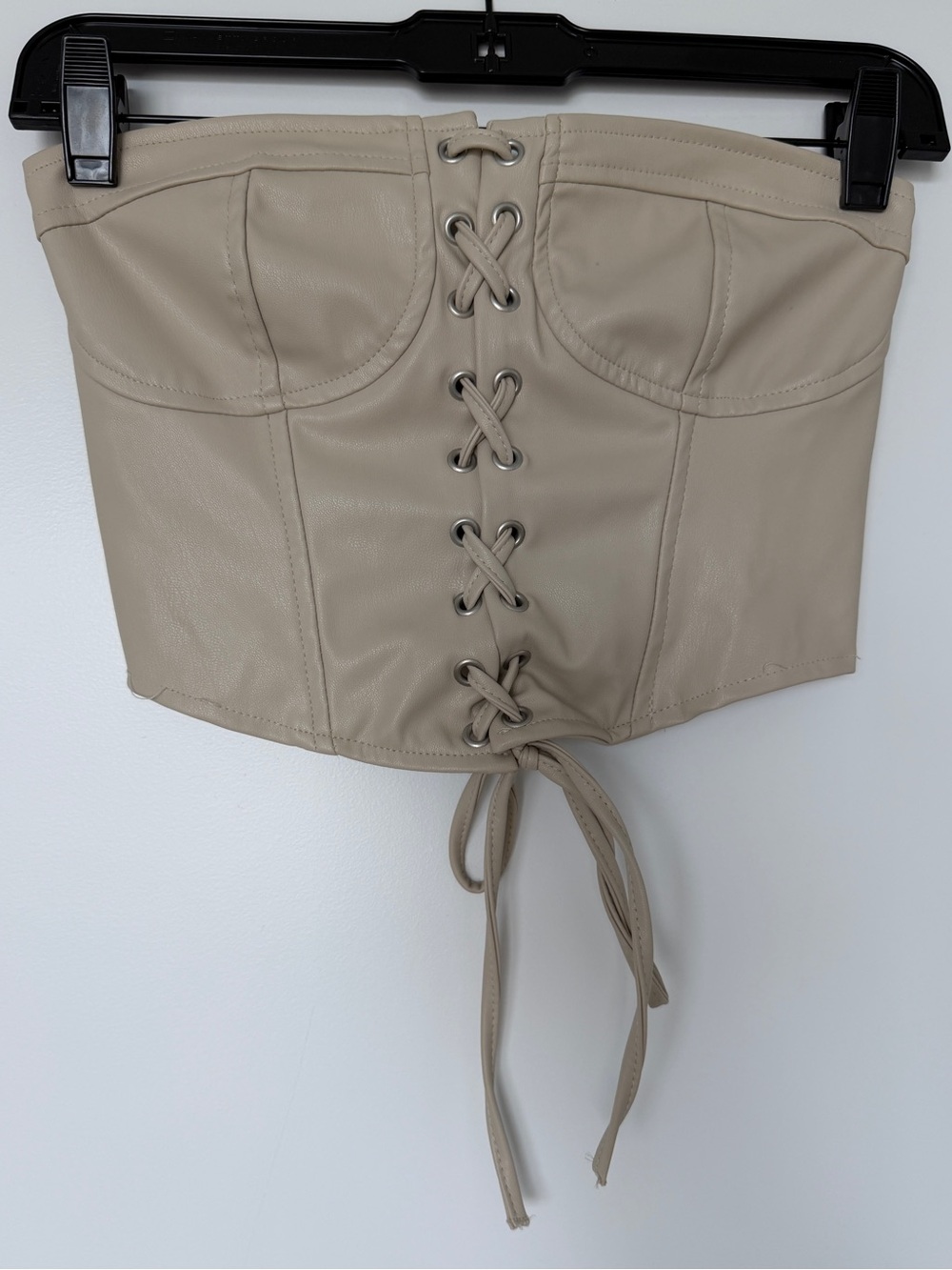 Zara Lace Up Bustier - Cream